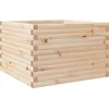 Image de vidaXL - Plantenbak - 70x70x46 - cm - massief - grenenhout