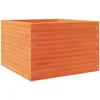 Image de vidaXL - Plantenbak - 70x70x46 - cm - massief - grenenhout - wasbruin