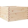 Image de vidaXL - Plantenbak - 80x80x46 - cm - massief - grenenhout