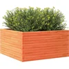 Image de vidaXL - Plantenbak - 90x90x46 - cm - massief - grenenhout - wasbruin