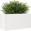 Image de vidaXL - Plantenbak - 90x40x46 - cm - massief - grenenhout - wit