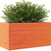 Image de vidaXL - Plantenbak - 90x40x46 - cm - massief - grenenhout - wasbruin