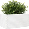 Image de vidaXL - Plantenbak - 90x60x46 - cm - massief - grenenhout - wit