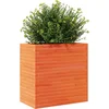 Image de vidaXL - Plantenbak - 70x40x68,5 - cm - massief - grenenhout - wasbruin