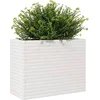 Image de vidaXL - Plantenbak - 90x40x68,5 - cm - massief - grenenhout - wit