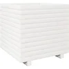 Image de vidaXL - Plantenbak - 50x50x49,5 - cm - massief - grenenhout - wit