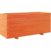 Image de vidaXL - Plantenbak - 110x40x49,5 - cm - massief - grenenhout - wasbruin