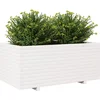 Image de vidaXL - Plantenbak - 110x60x49,5 - cm - massief - grenenhout - wit