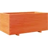 Image de vidaXL - Plantenbak - 110x60x49,5 - cm - massief - grenenhout - wasbruin