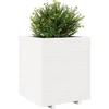 Image de vidaXL - Plantenbak - 60x60x72,5 - cm - massief - grenenhout - wit