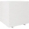 Image de vidaXL - Plantenbak - 70x70x72,5 - cm - massief - grenenhout - wit