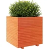 Image de vidaXL - Plantenbak - 70x70x72,5 - cm - massief - grenenhout - wasbruin