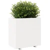 Image de vidaXL - Plantenbak - 70x40x72,5 - cm - massief - grenenhout - wit