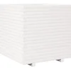 Image de vidaXL - Plantenbak - 70x70x72 - cm - massief - grenenhout - wit