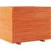 Image de vidaXL - Plantenbak - 90x60x72 - cm - massief - grenenhout - wasbruin
