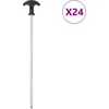 Image de vidaXL - Tentharingen - 24 - st - Ø7 - mm - 30 - cm - gegalvaniseerd - staal