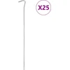 Image de vidaXL - Tentharingen - 25 - st - Ø7 - mm - 30 - cm - gegalvaniseerd - staal