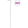 Image de vidaXL - Tentharingen - 25 - st - Ø3 - mm - 23 - cm - gegalvaniseerd - staal