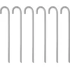Image de vidaXL - Tentharingen - 6 - st - Ø12 - mm - 41,5 - cm - gegalvaniseerd - staal