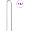 Image de vidaXL - Tentharingen - 12 - st - U-vormig - Ø10 - mm - 37 - cm - gegalvaniseerd - staal