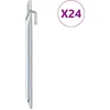 Image de vidaXL - Tentharingen - 24 - st - V-vormig - Ø20 - mm - 24 - cm - gegalvaniseerd - staal