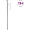 Image de vidaXL - Tentharingen - 24 - st - 9 - mm - 20 - cm - gegalvaniseerd - staal