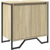 Image de vidaXL - Wastafelkast - 60x35x60 - cm - bewerkt - hout - sonoma - eikenkleurig