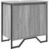 Image de vidaXL - Wastafelkast - 60x35x60 - cm - bewerkt - hout - grijs - sonoma - eikenkleurig