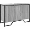 Image de vidaXL - Wastafelkast - 91x35x60 - cm - bewerkt - hout - grijs - sonoma - eikenkleurig