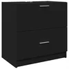 Image de vidaXL - Wastafelkast - 59x37x59 - cm - bewerkt - hout - zwart