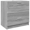 Image de vidaXL - Wastafelkast - 59x37x59 - cm - bewerkt - hout - grijs - sonoma - eikenkleurig