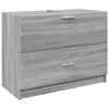Image de vidaXL - Wastafelkast - 78x37x59 - cm - bewerkt - hout - grijs - sonoma - eikenkleurig