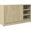 Image de vidaXL - Wastafelkast - 90x29x55 - cm - bewerkt - hout - sonoma - eikenkleurig
