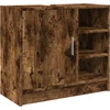 Image de vidaXL - Wastafelkast - 63x29x55 - cm - bewerkt - hout - gerookt - eikenkleurig