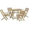 Image de vidaXL - 5-delige - Eethoek - massief - acaciahout