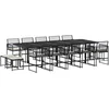 Image de vidaXL - 15-delige - Tuinset - met - kussens - poly - rattan - zwart