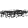 Image de vidaXL - 15-delige - Tuinset - poly - rattan - zwart