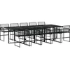 Image de vidaXL - 11-delige - Tuinset - poly - rattan - zwart