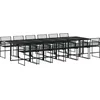 Image de vidaXL - 13-delige - Tuinset - poly - rattan - zwart