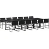 Image de vidaXL - 13-delige - Tuinset - met - kussens - poly - rattan - zwart