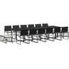 Image de vidaXL - 17-delige - Tuinset - met - kussens - poly - rattan - zwart