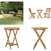 Image de vidaXL - 3-delige - Bistroset - inklapbaar - massief - acaciahout