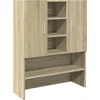 Image de vidaXL - Wasmachinekast - 70,5x24x90 - cm - sonoma - eikenkleurig