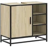 Image de vidaXL - Wastafelkast - Sonoma - eiken - 65x33x60 - cm - bewerkt - hout