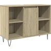 Image de vidaXL - Badkamerkast - 80x33x60 - cm - bewerkt - hout - sonoma - eikenkleurig