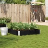 Image de vidaXL - Plantenbak - 100x100 - cm - massief - grenenhout - zwart