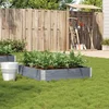 Image de vidaXL - Plantenbak - 100x100 - cm - massief - grenenhout - grijs