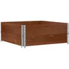 Image de vidaXL - Plantenbak - 100x100 - cm - massief - grenenhout - bruin