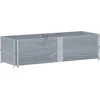 Image de vidaXL - Plantenbak - 150x50 - cm - massief - grenenhout - grijs
