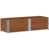 Image de vidaXL - Plantenbak - 150x50 - cm - massief - grenenhout - bruin